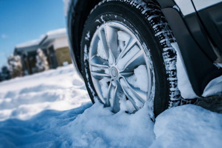 Winterbanden in de Sneeuw